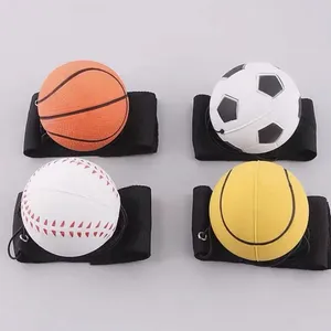 Wrist Elastic Ball Moon Rebound With Rope Solid Children Decompression High Space Bouncing Ball Outdoor Fitness Ball pu thumbnail-2