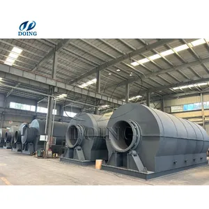 Make Fuel Oil From Waste Rubber Tire/PP PE PS ABS HDPE Plastic/oil Sludge Pyrolysis Plant Reactor thumbnail-4