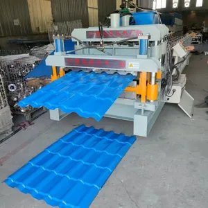 Color Steel Glazed Tile Pressing Machine, Antique Style Glazed Tile Equipment, Roof Panel Forming thumbnail-2
