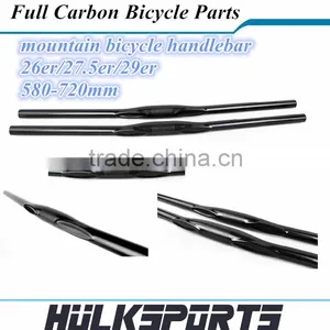 Toray T700 Full Carbon 580-720mm Mountain Bicycle Handlebar 26er/27.5er/29er MTB Handlebar thumbnail-1