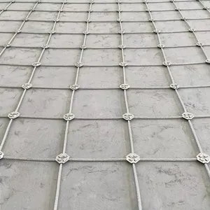 316 Stainless Steel Rope Mesh Crane Floodlights Fall Protection Nets Steel Wire Mesh Anti-Drop Cover Safe Net thumbnail-4