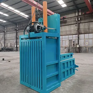 Small Vertical Hydraulic Baler for Waste Cardboard Paper Plastic Recycling thumbnail-4