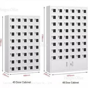 Steel Phone Charging Locker With Transparent Windows — 48-Door Key Lock + Card Access for Schools | Rechargeable, Low MOQ thumbnail-4