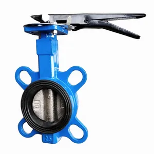 ANSI/DIN PN16 150LB Cast Steel Ductile Iron Soft Seal EPDM/PTFE Seat Manual D71X Lug Wafer Butterfly Valve thumbnail-2