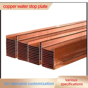 Flat T2 Copper Waterstop Plate Structural Deformation Adaptation for Bridge Abutment Joint Waterproofing thumbnail-2