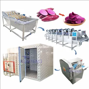 Purple Sweet Potato Washing Slicing Drying Grinding and Packaging Production Line EPC thumbnail-1