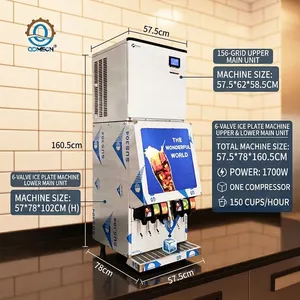 BB-4-1 1700W All-in-One Beverage & Ice Solution 6 Valve Carbonated Soda Dispenser Machine for Commercial Catering Halls thumbnail-1