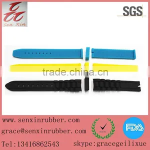 High Quality Colourful Silicone Rubber Watch Strap thumbnail-1
