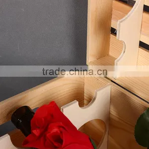 Natural Wood Wine Charm Packing Box For 6 Bottles thumbnail-4