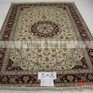 Oriental Carpet of Boutique Hand Tufted Silk Sacred Masjid Carpet thumbnail-1