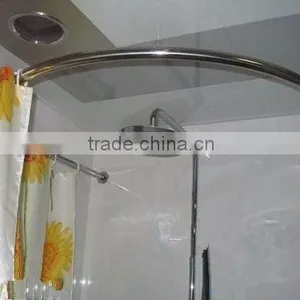 Bathroom Stainless Steel Shower Curved Curtain Rod (8051) thumbnail-2