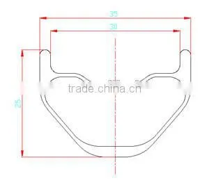 27.5 Mtb Carbon Rims Full Carbon Fiber Tubeless Bike Rim 25mm 650B Mountain Bicycle Rim thumbnail-4