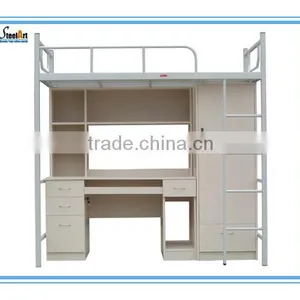180 KGS Load Capacity Metal Double Decker Bunk Bed,school Domitory Steel Bunk Bed thumbnail-3