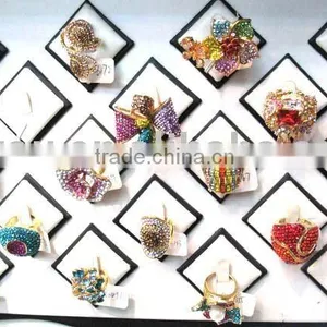 Alloy Finger Ring,crystal Ring,rhinestone Ring thumbnail-1