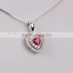 2015 New Design Silver Jewelry for Girl 925 Sterling Silver Pendent Necklace thumbnail-4