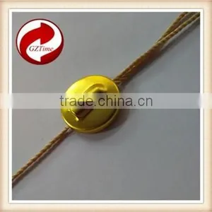 Cheap High-grade Environmental Protection Non-toxic Gilt Metal Plastic Seal Tag / String Seal Men String thumbnail-4