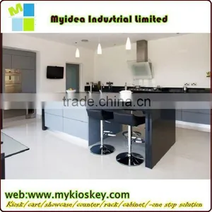 Mdf Baord Glass Top Office Reception Counter Design Beauty Salon Reception Counter thumbnail-4