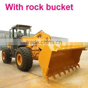5ton Hydraulic Wheel Loader,4WD,CUMMINS ENGINE 215hp,joy Stick,cabin With A/C,CE,CAT Prove thumbnail-1