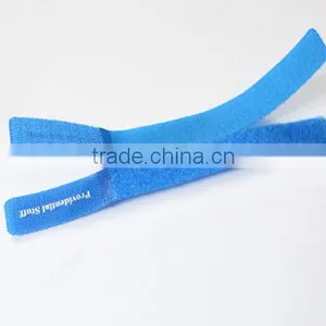 Logo Print Electric Nylon Magic Tape Hook and Loop Cable Tie thumbnail-3