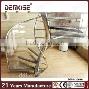 Glass Spiral Staircase Stairs Handrail Siderails Tempered Glass thumbnail-2