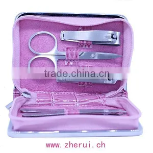 Leather Metal-framed Manicure Sets,pedicure Set and Jewelry Box Combined thumbnail-6
