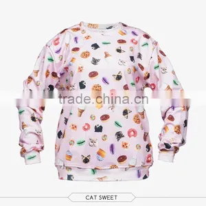 Cropped Sweatshirts High Quality 3d Digital Print Fullprint Crewneck Sweatshirt Spring Autumn Unisex Custom Oversized Pullover thumbnail-4