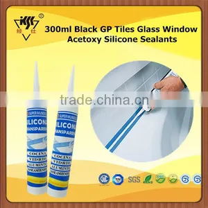 300ml Black GP Tiles Glass Window Acetoxy Silicone Sealants thumbnail-1