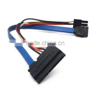 SATA22P To 7Pin +4Pin Power Cable,sata Hard Disk Cable thumbnail-1