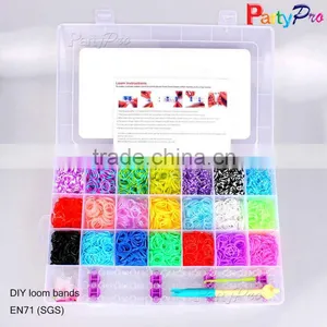 2015 Hot Sale 21 Colors 21 Compartments 4200 Loom Band Kit DIY Loom Bands Kit thumbnail-1