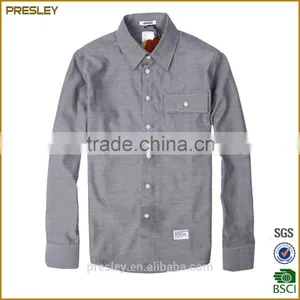 Wholesale Mens Dress Shirts Men Formal Long Sleeve Oxford Shirt From China thumbnail-1