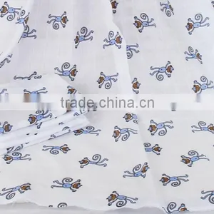 100% Cotton Muslin Swaddle Blanket Baby thumbnail-2