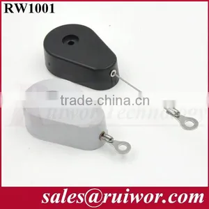 Drop-shaped Burglar-proof Steel Cable Reel Retractable Box With R Ring Terminal Cable End thumbnail-1