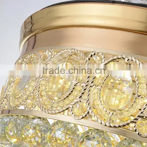 Modern Style 4PCS LED Ceiling Fan With Crystal Shade Contemporary-ceiling-fans thumbnail-6