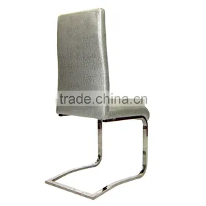 High Back Stainless Steel Dining Table and Chair Sets Modern thumbnail-3