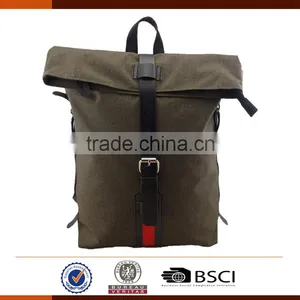 New Unisex Square Book Bag Laptop Backpack thumbnail-1