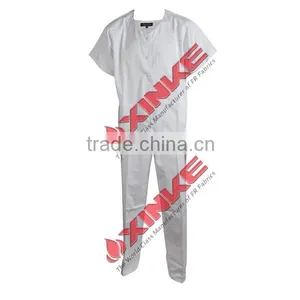 Cotton White Short Overall Suit for Summer thumbnail-1