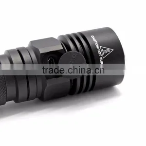 Soshine TC10 Rechargeable 200LM LED 3-Mode White Flashlight With USB Cable- Black (1 x 18650) thumbnail-3
