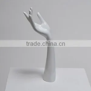 Jewelry Display Holder, White Fiberglass Mannequin Hand thumbnail-1