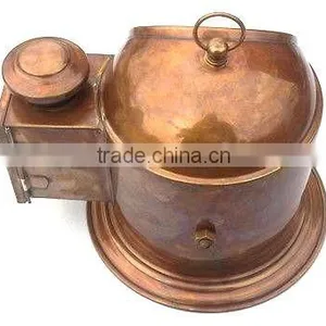 BEAUTIFUL HANDMADE REPRODUCTION BRASS BINNACLE COMPASS WITH OIL LAMP 13505 thumbnail-3