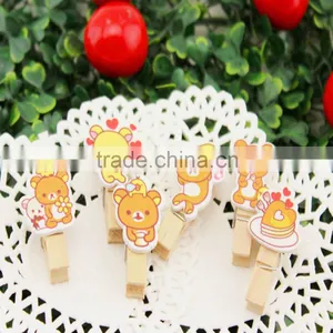 Cute Bear Shaped Wooden Clip Wedding Decoration Quality Choice thumbnail-3
