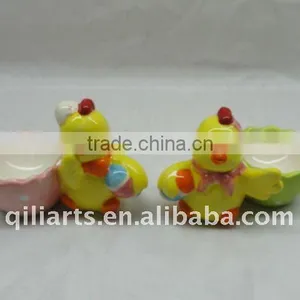 Easter Chicken Ceramic Egg Cup Set thumbnail-1
