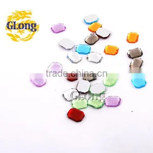 8*10mm Acrylic Flat Back Octagon Mix Color Bling Rhinestone & Crystal For Stylish Bags Garment Shoes #GY010-10P(Mix-s) thumbnail-1