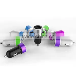 Small Micro Auto Universal Dual USB Car Charger For Apple And Android Devices thumbnail-4
