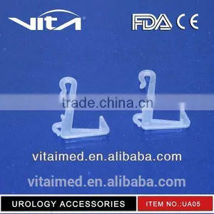 White Plastic Hook Hanger For Urine Bag Easy to Hang thumbnail-1