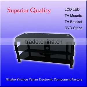 Glass Aluminum Tube LCD TV Stand 2015 Modern Living Room Furniture Three Decks thumbnail-1