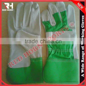 Cow Split Leather Safety Gloves, Cheap Working Gloves thumbnail-5