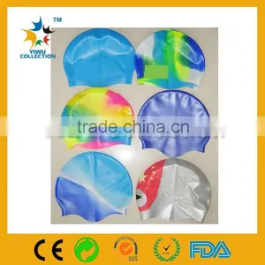 Fabric Swimming Hats,blue Silica Gel Swim Cap,silicone Custom Swim Caps With Boat Printed thumbnail-1