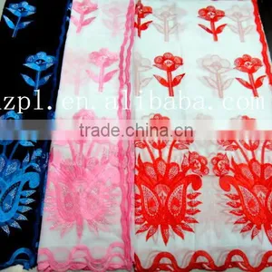 African Muslim Scarf for Women/embroidered Silk Scarf/shawl Scarf thumbnail-3