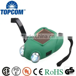 Frog Shape 2 Led Dynamo Solar Mini Flashlight thumbnail-1