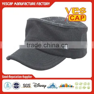 Flat Top Acr Brim Military Cap thumbnail-1